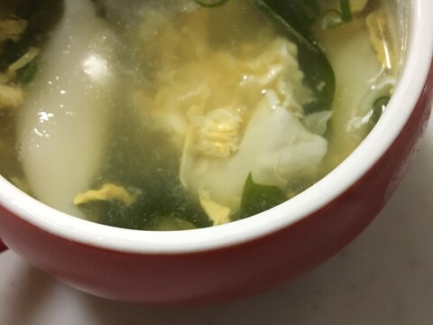 水餃子とわかめの卵スープ(^^)